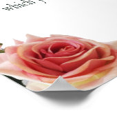 Psalm 1 Art - Gesegnet Recht mit Blumendesign Poster (Ecke)