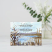 Psalm 1 Bibel Verse Wüste Wüste Massiv Postkarte (Stehend Vorderseite)