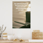 Psalm 1 Bibelstudie Poster (Küche)