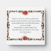 Psalm 1, Blume Border Design, Erträge in der Saiso Fotoplatte (Vorderseite)