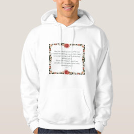Psalm 1, Blume Border Design, Erträge in der Saiso Hoodie