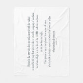 Psalm 1, does not walk in step with the wicked fleecedecke (Vorderseite)