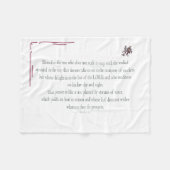 PSALM 1, does not walk in step with the wicked Fleecedecke (Vorderseite (Horizontal))