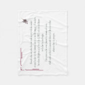 PSALM 1, does not walk in step with the wicked Fleecedecke (Vorderseite)