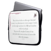PSALM 1, does not walk in step with the wicked Laptopschutzhülle (Vorderseite Links)