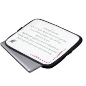 PSALM 1, does not walk in step with the wicked Laptopschutzhülle (Vorne Knopf)