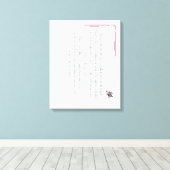 PSALM 1, does not walk in step with the wicked Leinwanddruck (Insitu (Holzboden))