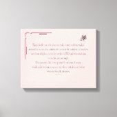 PSALM 1, does not walk in step with the wicked Leinwanddruck (Vorderseite)