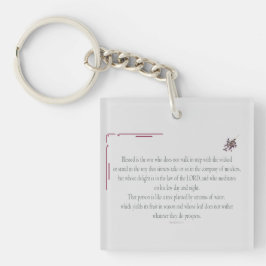 PSALM 1, does not walk in step with the wicked Schlüsselanhänger