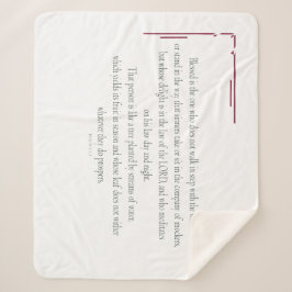 PSALM 1, does not walk in step with the wicked Sherpadecke