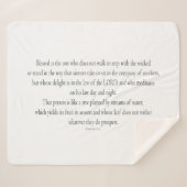 Psalm 1, does not walk in step with the wicked sherpadecke (Vorderseite (Horizontal))