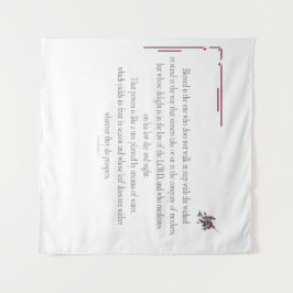 PSALM 1, does not walk in step with the wicked Wandteppich