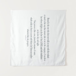 Psalm 1, does not walk in step with the wicked wandteppich