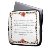 Psalm 1, Flower borders Laptopschutzhülle (Vorderseite Links)