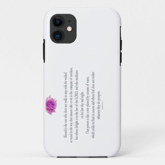 Psalm 1, Flower, Case-Mate iPhone Hülle (Rückseite)
