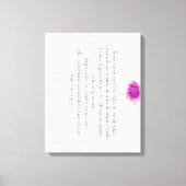 Psalm 1, Flower, Leinwanddruck (Vorderseite)