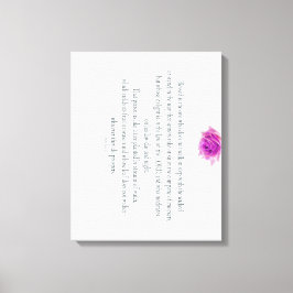 Psalm 1, Flower, Leinwanddruck