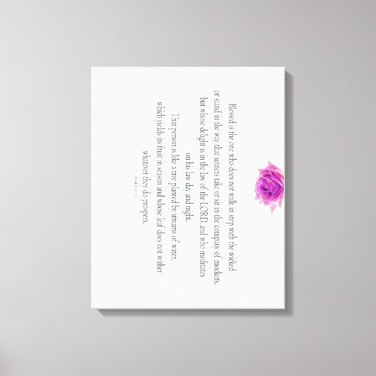 Psalm 1, Flower, Leinwanddruck (Vorderseite)