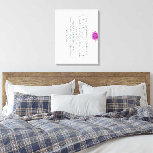 Psalm 1, Flower, Leinwanddruck (Insitu (Schlafzimmer))
