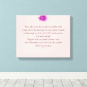 Psalm 1, Flower, Leinwanddruck (Insitu (Holzboden))