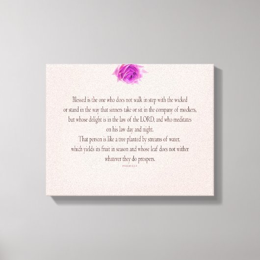 Psalm 1, Flower, Leinwanddruck (Vorderseite)
