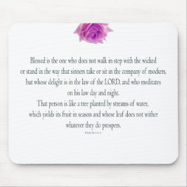 Psalm 1, Flower, Mousepad