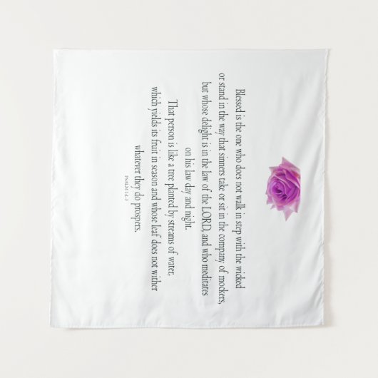 Psalm 1, Flower, Wandteppich (Vorderseite (Horizontal))