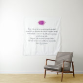 Psalm 1, Flower, Wandteppich (Beispiel)