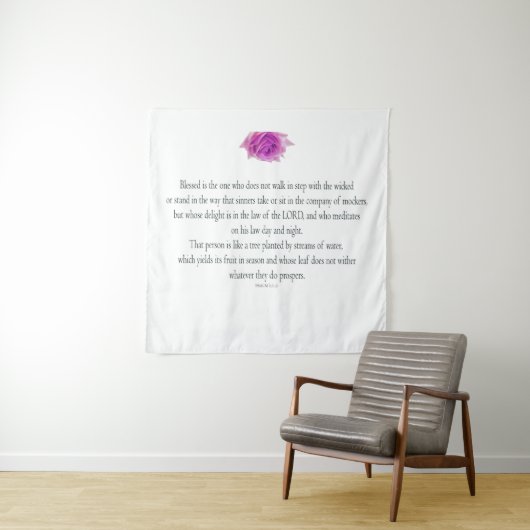 Psalm 1, Flower, Wandteppich (Beispiel)