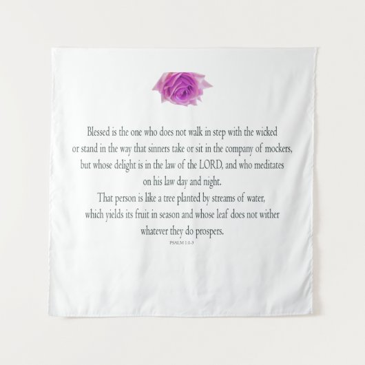 Psalm 1, Flower, Wandteppich (Vorderseite)