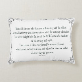 Psalm 1, geht nicht im Einklang mit den Schlechten Dekokissen