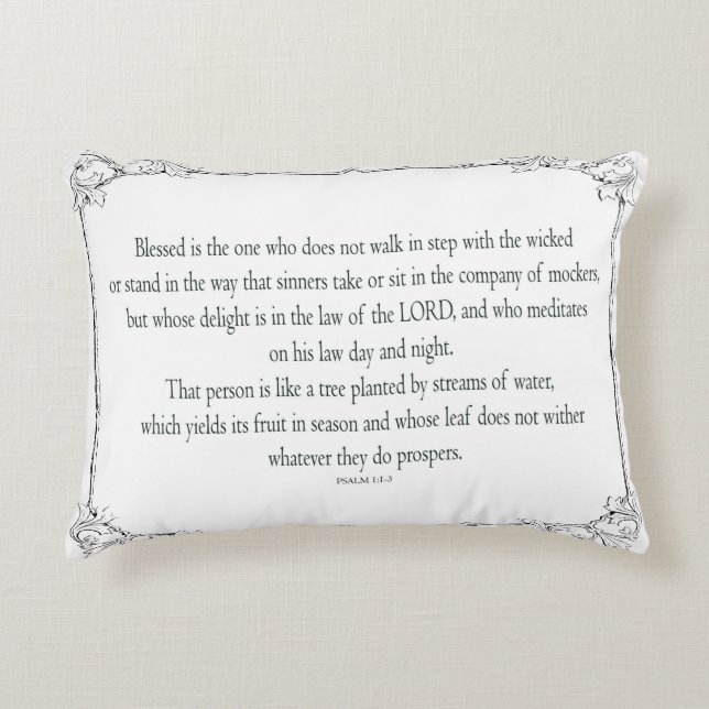 Psalm 1, geht nicht im Einklang mit den Schlechten Dekokissen (Vorderseite)