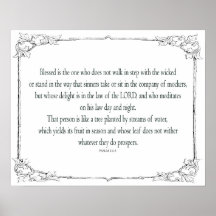 Psalm 1, geht nicht im Einklang mit den Schlechten