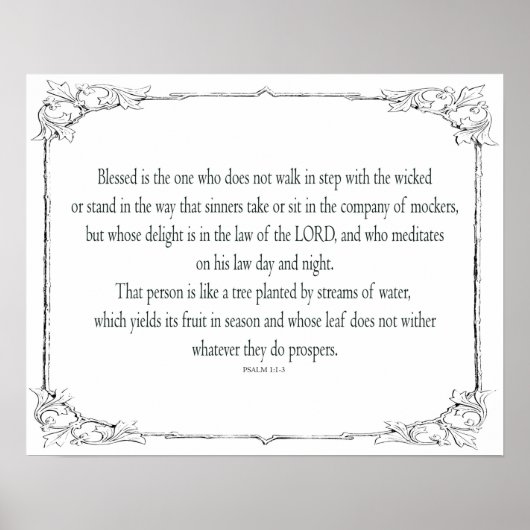 Psalm 1, geht nicht im Einklang mit den Schlechten Poster (Vorne)