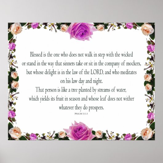 Psalm 1, geht nicht im Einklang mit den Schlechten Poster (Vorne)