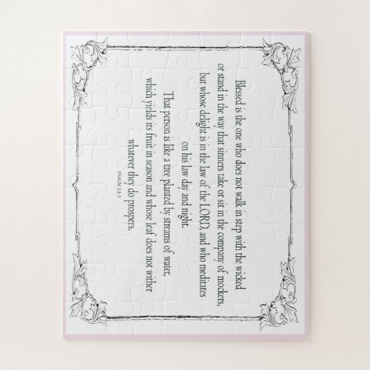 Psalm 1, geht nicht im Einklang mit den Schlechten Puzzle (Vertikal)