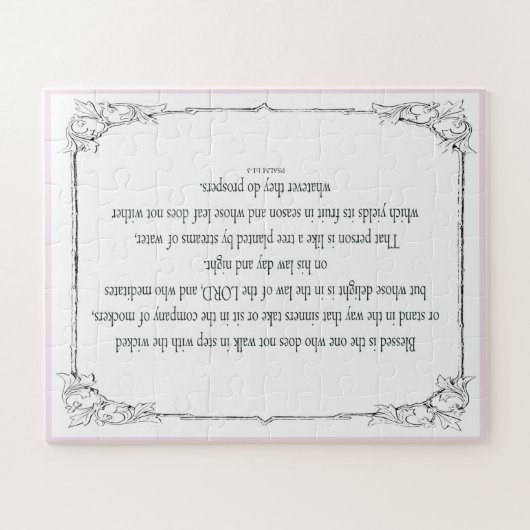 Psalm 1, geht nicht im Einklang mit den Schlechten Puzzle (Horizontal)