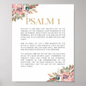 Psalm 1 Gesegnet ist der Mann Poster (Vorne)