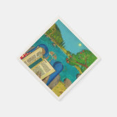 Psalm 1 in der hebräischen Bibel jüdische Christli Serviette (Ecke)