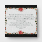 Psalm 1 Kunstweg der Gerechtigkeit Fotoplatte (Vorderseite)