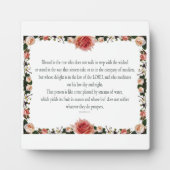 Psalm 1 Kunstweg der Gerechtigkeit Fotoplatte (Vorderseite)