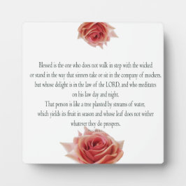 Psalm 1 Kunstweg der Gerechtigkeit Fotoplatte