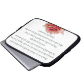 Psalm 1 Kunstweg der Gerechtigkeit Laptopschutzhülle (Vorne Knopf)