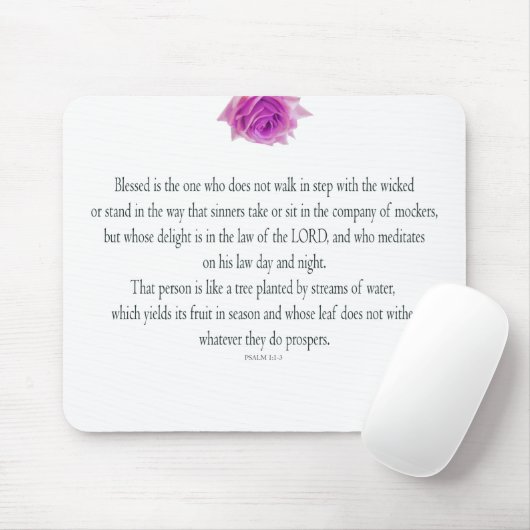 Psalm 1 Kunstweg der Gerechtigkeit Mousepad (Mit Mouse)