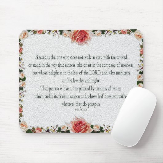 Psalm 1 Kunstweg der Gerechtigkeit Mousepad (Mit Mouse)