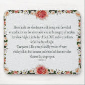 Psalm 1 Kunstweg der Gerechtigkeit Mousepad (Vorne)