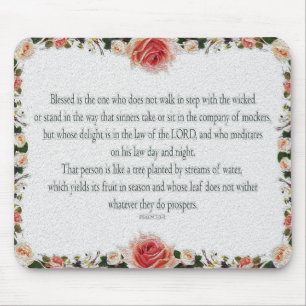 Psalm 1 Kunstweg der Gerechtigkeit Mousepad