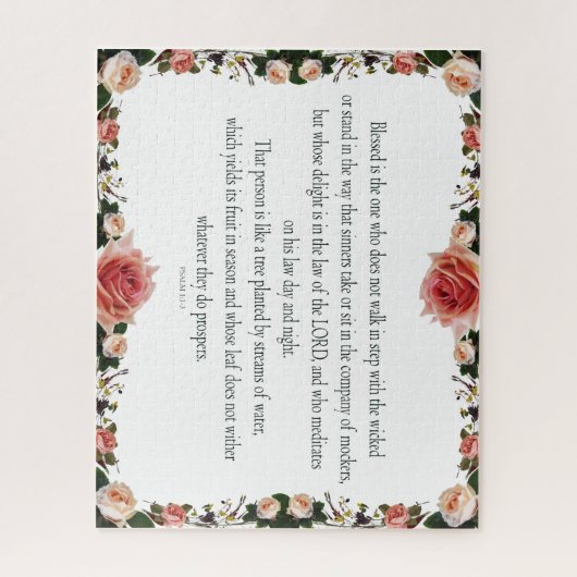 Psalm 1 Kunstweg der Gerechtigkeit Puzzle (Vertikal)