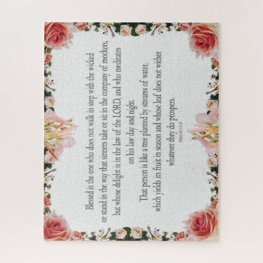 Psalm 1 Kunstweg der Gerechtigkeit Puzzle (Vertikal)