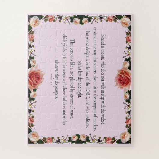 Psalm 1 Kunstweg der Gerechtigkeit Puzzle (Vertikal)